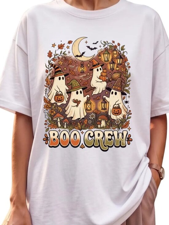 Memoriesrus E Other - Retro Boo Crew Ghost Shirt Halloween T-Shirt, Spooky Season Tee